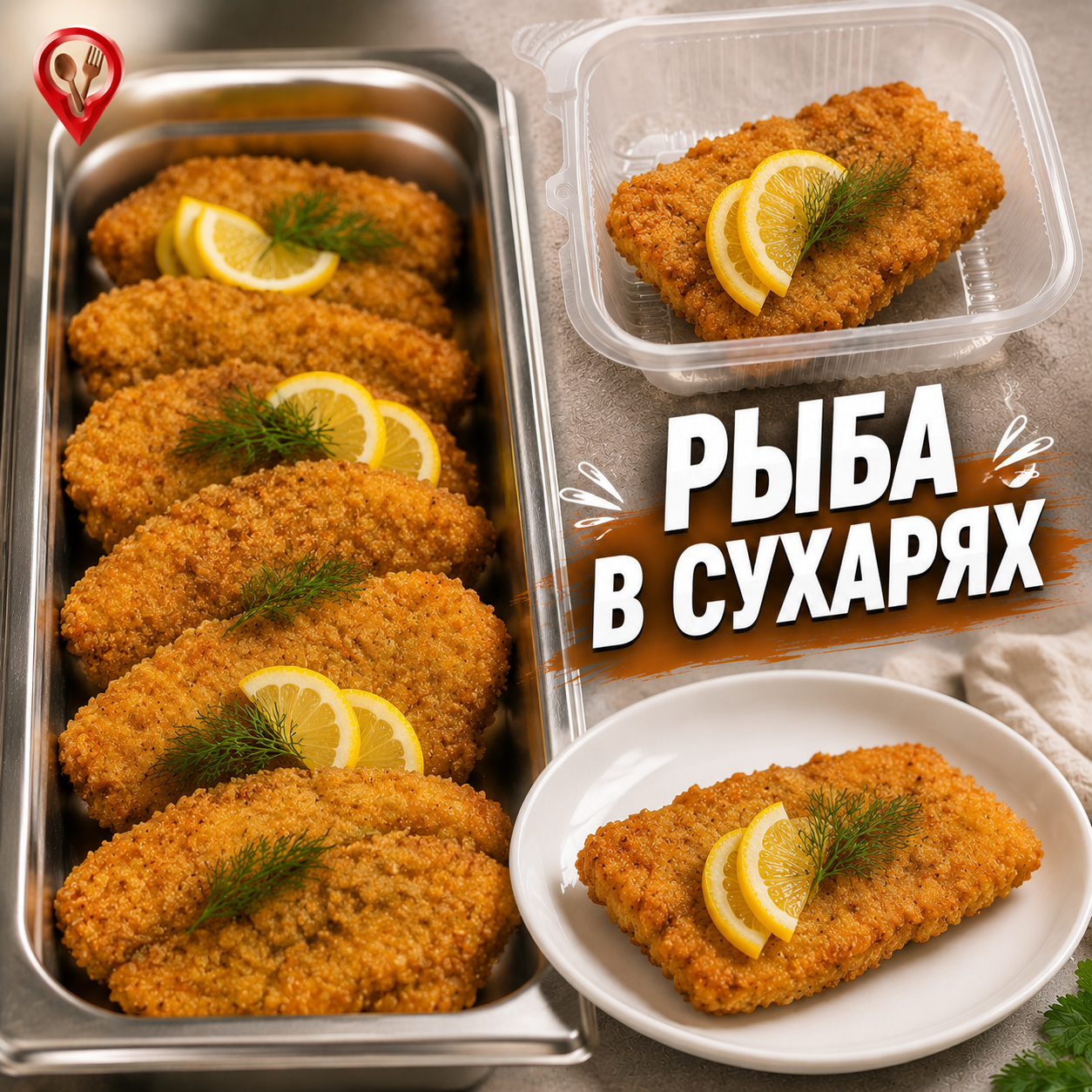Рыба в сухарях